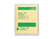 Plastic Insertable Dividers 5 Tab Letter