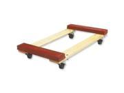 Hardwood Dolly 1000 lb Cap. 18 x30 x6 1 8 Red