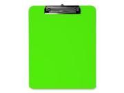 Plastic Clipboard w Flat Clip 9 x12 Neon Green