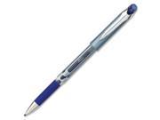 Gel Stick Pen Rubber Grip .7mm 1DZ Chrome Clip BE Ink