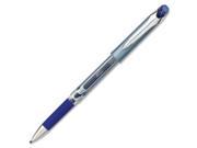 Gel Stick Pen Rubber Grip .5mm Chrome Clip 1DZ BE Ink