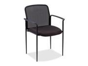 Reception Side Chair w Arms 23 3 4 x23 1 2 x33 Black