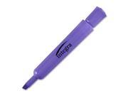Desk Highlighter Chisel Tip 12 PK Fluorescent Purple