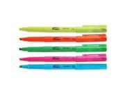 Pen Style Highlighter Chisel Tip 5 Color ST Fluorescent AST