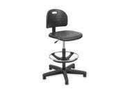 Workbench Chair 5 Casters 25 x25 x39 49 Black