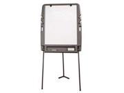 Portable Flipchart Easel With Dry Erase Surface Resin 35 x 30 x 73 Charcoal