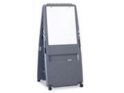 Presentation Flipchart Easel With Dry Erase Surface Resin 33x28x73 Charcoal