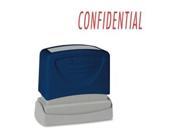 CONFIDENTIAL Title Stamp 1 3 4 x5 8 Red Ink