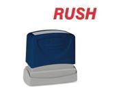 RUSH Title Stamp 1 3 4 x5 8 Red Ink