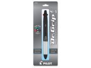 Pilot 072838362209 Dr. Grip 4 1 Multi Function Pen Pencil 4 Assorted Inks Black Barrel