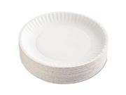 AJM Packaging Corporation AJM CP9GOEWH Premium Coated Paper Plates 9 White Round