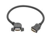 Tripp Lite High Speed HDMI Cable with Ethernet Digital Video with Audio F F Panel Mount 1 ft. P569 001 FF APM