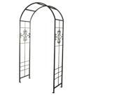 Plastec Products 90" Quatrefoil Arbor - Steel (black)