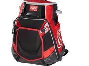 Rawlings Velo Carrying Case Backpack for Notebook Tablet Baseball Bat Scarlet