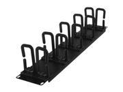 CyberPower 2U Flexible Ring Cable Manager Rack Cable Management Panel 2U Rack Height Cold Rolled Steel Plastic