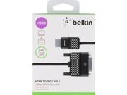 Belkin AV10089BT06 6 ft. 1 x 19 pin HDMI Type A male 1 x 24 pin digital DVI male HDMI to DVI Cable