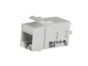 Ortronics Cloud White Cat6 Keystone Jack With Lacing Cap Termination