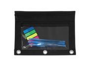 GTIN 091141940362 product image for Advantus 94036 Binder Pouch With Pvc Pocket, 9 1/2 X 5 1/2, Black, 6/Pack | upcitemdb.com