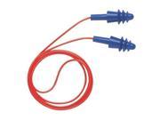 Four Flanged Earplug Corded Red