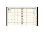 Recycled Monthly Planner Green 6 7 8 X 8 3 4 2017