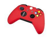 eForCity 2 Packs of Red Silicone Skin Cases Compatible with Microsoft Xbox One Controller