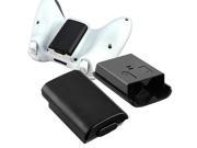 eForCity 2 x Black Wireless Controller Battery Pack Shell For Microsoft Xbox 360