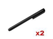 eForCity 2 Pack Black Stylus Pen Compatible with Nexus 5X 5P Samsung Galaxy S III S3 i9300 Note 2 N7100 i9500 S4 IV
