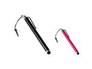 eForCity Black Red Dust Cap Metal Stylus LCD Pen Compatible with Samsung Galaxy S4 SIV i9500 i9300