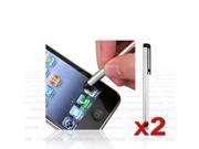eForCity 2x Silver Stylus LCD Pen Compatible with Samsung Galaxy S2 i9100 i9300 SIII S4 i9500