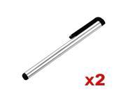 eForCity 2x Silver Touch LCD Stylus Pen Compatible with Nexus 5X 5P Samsung? Galaxy S III i9300 Note 2 N7100 S4 i9500