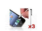 eForCity 3 Silver Touch Stylus Compatible with Samsung Galaxy S3 III i9300 i9500 S4 S IV i8190
