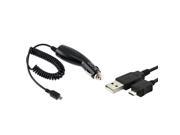 eForCity Car Charger USB Data Cable For Samsung At T Flight A797