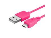 eForCity Micro USB [2 in 1] Cable 10FT Hot Pink Compatible With Samsung Galaxy Tab 4 7.0 8.0 10.1