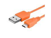 eForCity Micro USB [2 in 1] Cable 10FT Orange Compatible With Samsung Galaxy Tab 4 7.0 8.0 10.1