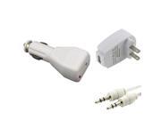 Cable USB AC Wall Car Charger Compatible With Apple iPhone 4 4G 3GS