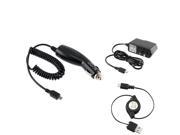 eForCity Car AC Charger Retract USB For Blackberry Curve 3G 9330