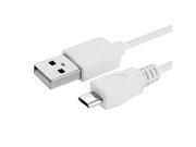 eForCity Samsung Galaxy S5 Cable 6FT Micro USB [2 in 1] Cable Cord for Samsung Galaxy S5 SV White