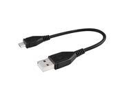 eForCity Micro USB 2 in 1 Data Charging Cable For Blackberry Z10 Black