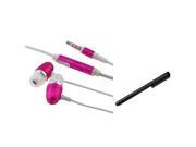 eForCity Pink 3.5mm Earphone Black Stylus Compatible With Samsung© Galaxy S3 i9300 S4 IV i9500 Note 2