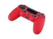 eForCity Silicone Skin Case compatible with Sony PlayStation 4 PS4 Controller Red