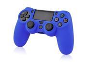 eForCity Silicone Skin Case compatible with Sony PlayStation 4 PS4 Controller Blue