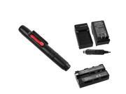 eForCity 2 Battery Pack Lens Pen For Sony NP F330 Free Charger