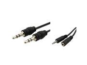 eForCity 50ft 3.5mm Extension Cable M F Stereo Plug Black Retractable 3.5mm Audio Extension Cable M M as a gift!