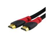 eForCity 15 FT 4.6 M Premium Black High Speed HDM Cable Version 1.3b M M Red Black Plug for Sony PS3 PS4 Xbox One
