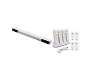 eForCity White 4Port Charging Dock Station w Battery Wireless Sensor Bar Compatible With Nintendo Wii