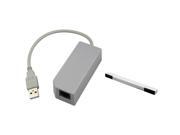 eForCity Wireless Sensor Bar USB to RJ45 RJ 45 Ethernet Network Adapter Compatible With Nintendo Wii