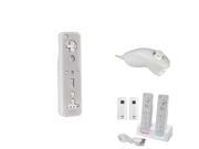 eForCity White Remote Nunchuck Skin Case Cover Charge Charging Station Compatible With Nintendo Wii Wii U