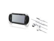 White Hard plastic rubber coating Hand Grip On off Mic Headsets compatible with Sony PlayStation Vita