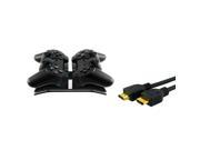 eForCity For Sony PS3 Controller Charger Dock Station HMDI Cable
