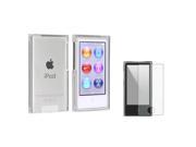 eForCity Clear Snap on Slim Case 2X Colorful Diamond Screen Protector Compatible With Apple iPod Nano 7th Generation